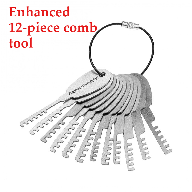 Binding Machine Comb - HUKツール ステンレス鋼製 コームロック 12点フルセット 修理工具 開錠ツール