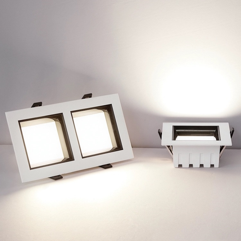 Office Technologies - 調光機能付きLEDパネル埋め込み型ダウンライト 9W～36W、正方形の天井照明、AC110V～220V、家庭やオフィス向けの省エネ照明。