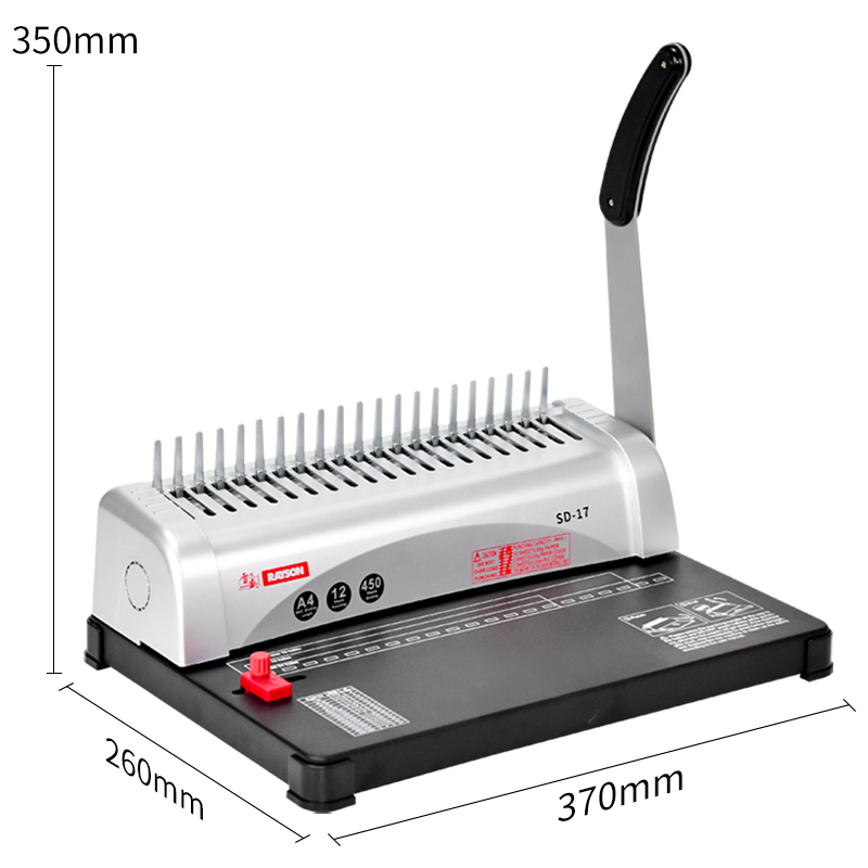 工場用コームバインダー SD-17 A3A4 ゴムリングコー - Binding Machine Comb のレビューと価格