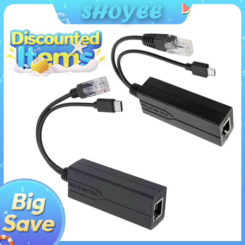 POE スプリッター 48V から 5V マイクロ USB  - Power Over Ethernet のレビューと価格