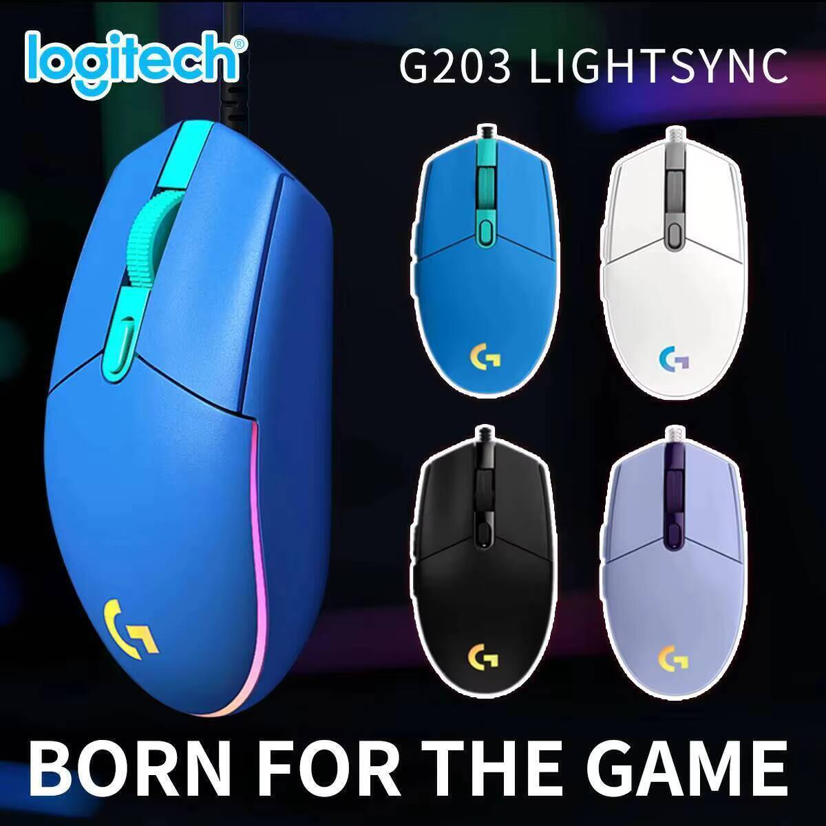 ロジクール G203 LIGHTSYNC 有線マウス ゲーミ - Logitech Mouse G203 のレビューと価格